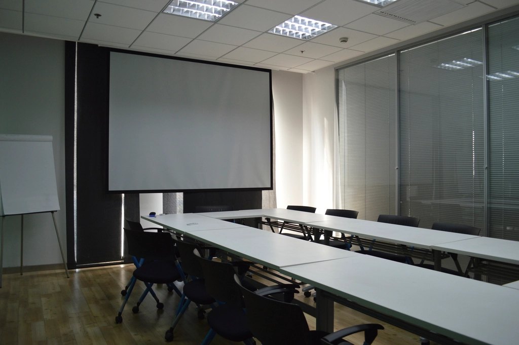 Empty office meeting room